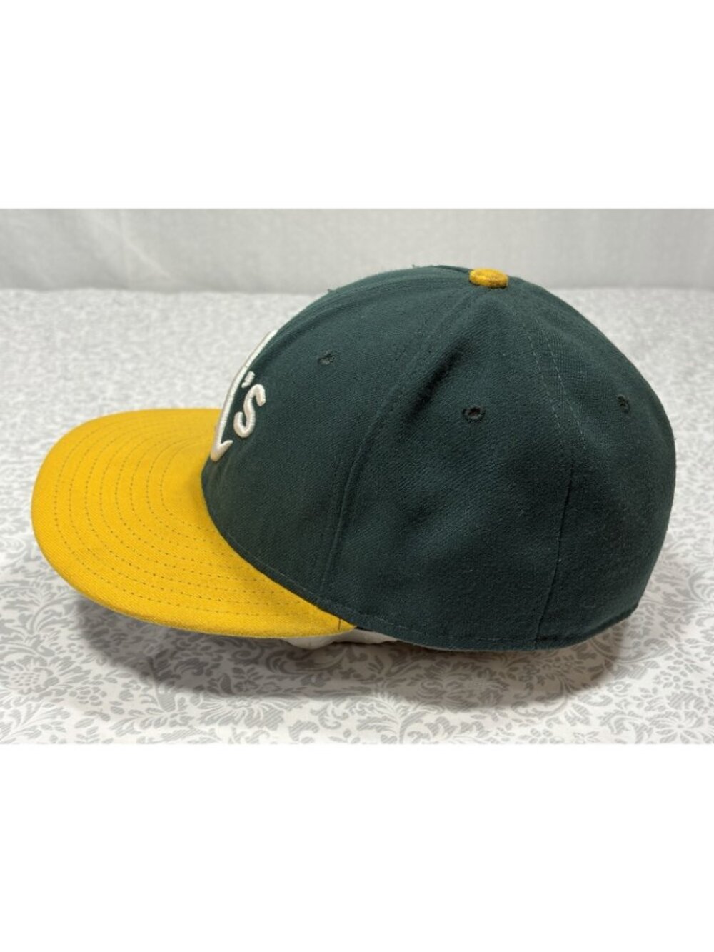 Oakland A's New Era Hat Cap 59Fifty 7 1/8 On Field Made in USA 5950 Athletics - Picture 5 of 10